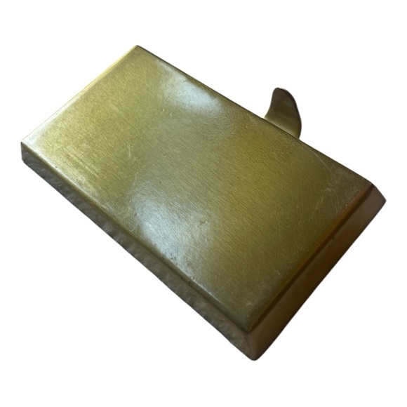 Vintage Brass Christmas 🎄 Weighted Stockings Holder - Picture 4 of 4